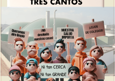 Poster en contra de macroplanta biogás