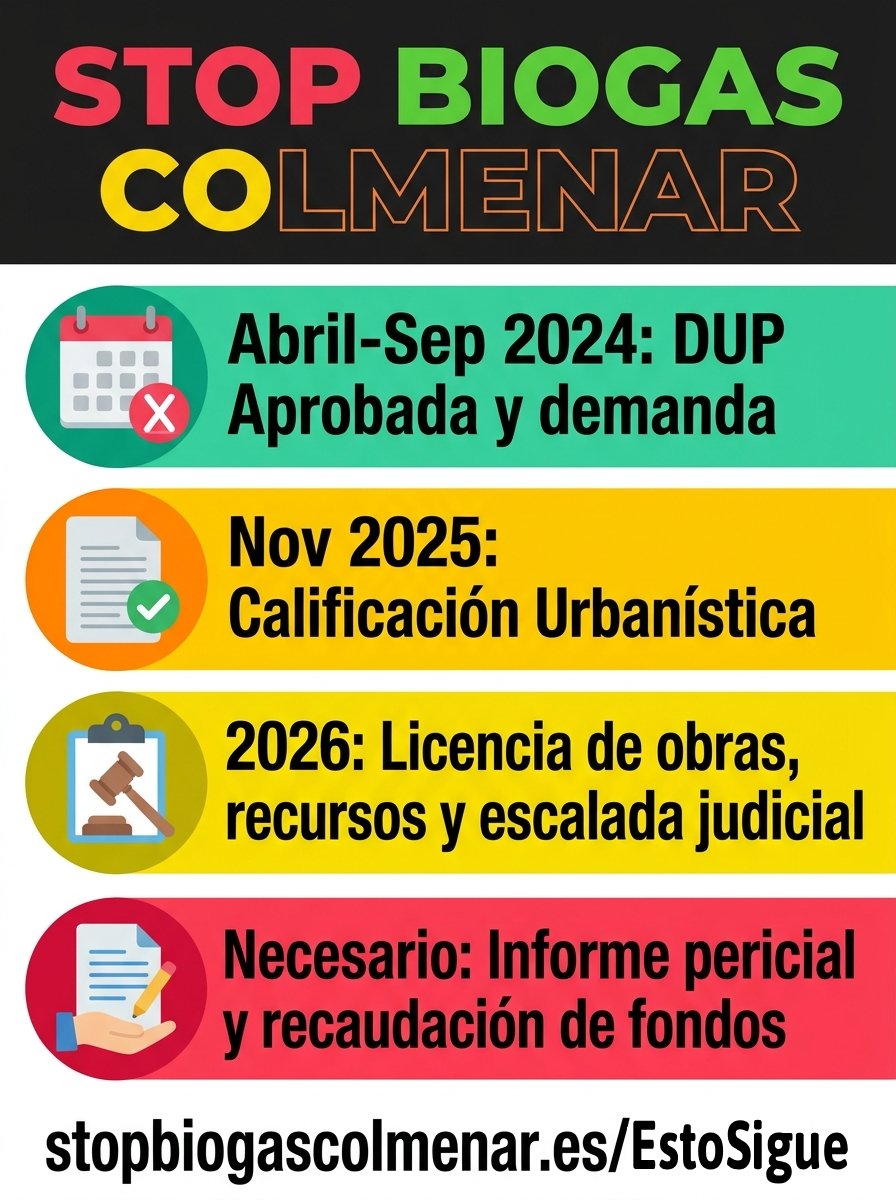 ES ilustración manifestación vecinos contra planta biogas colmenar viejo y tres cantos
